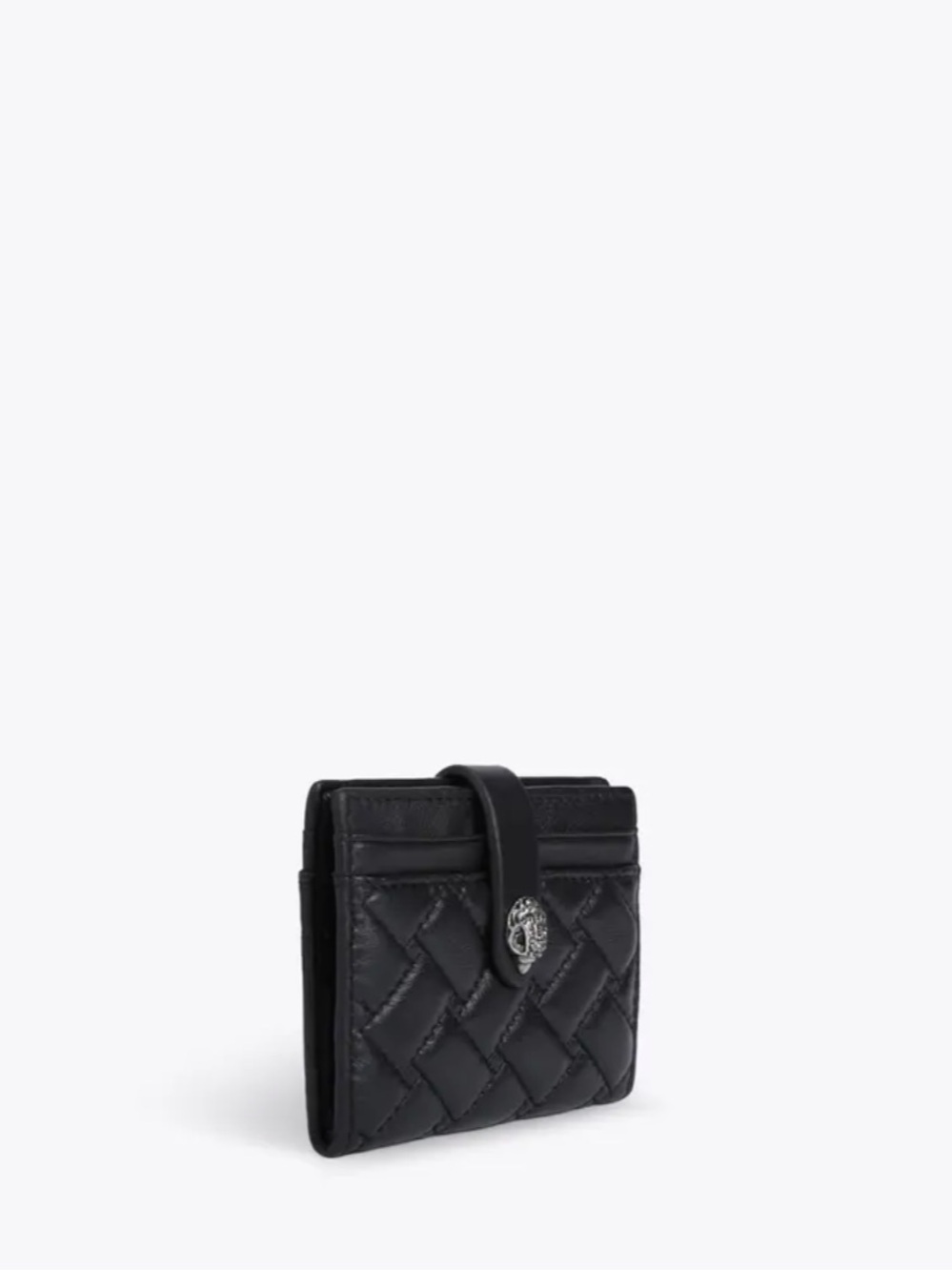 Kurt Geiger Black Quilted Leather Card Holder